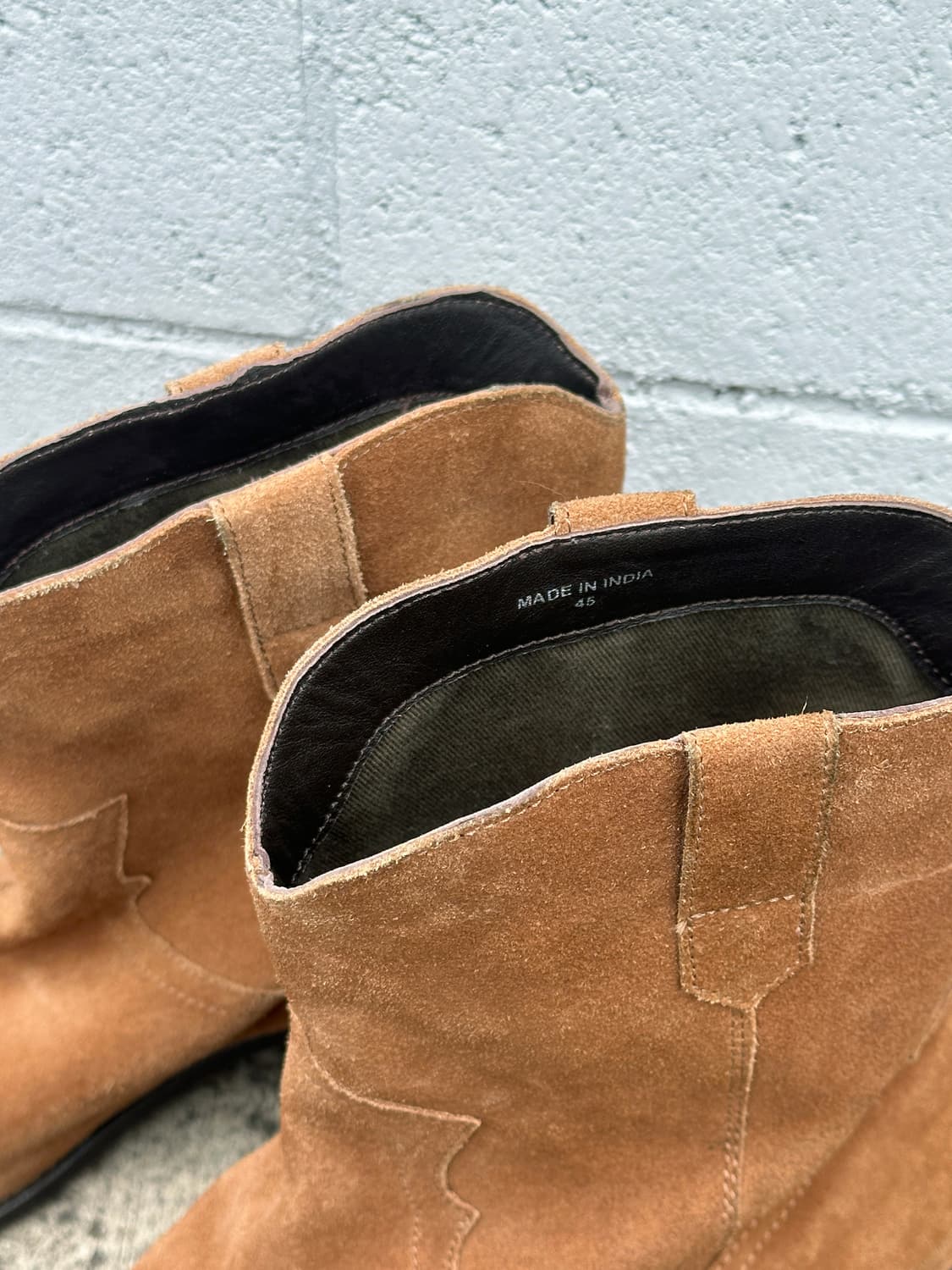 브라운 스웨이드 웨스턴 부츠 상품이미지4