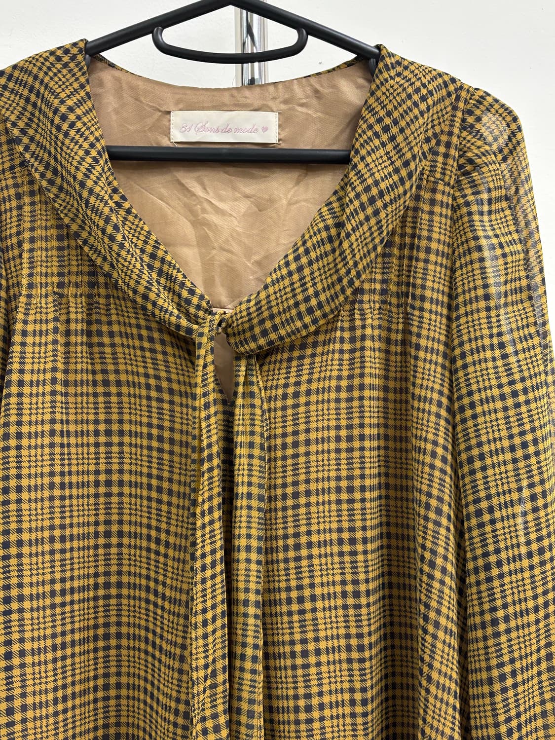 빈티지 체크 원피스 상품이미지4