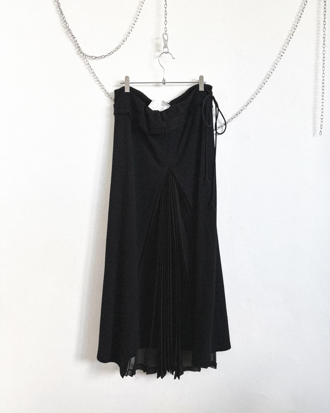 요지야마모토 느와르 캐시미어 플리츠 롱스커트 상품이미지4