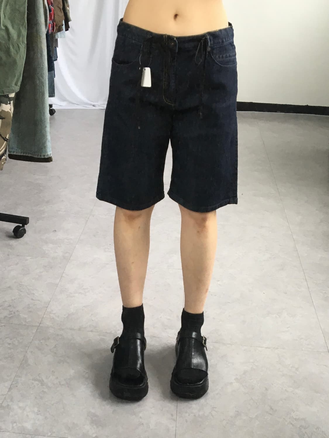 Denim half pants 상품이미지5