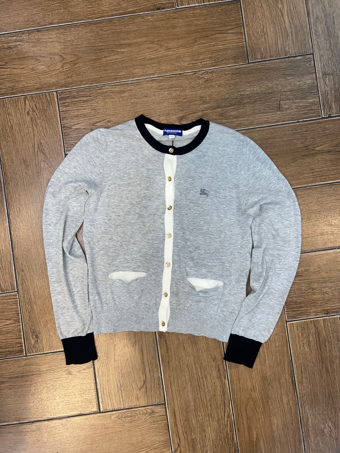 🐰버버리 배색 니트 가디건 🐰 상품이미지5