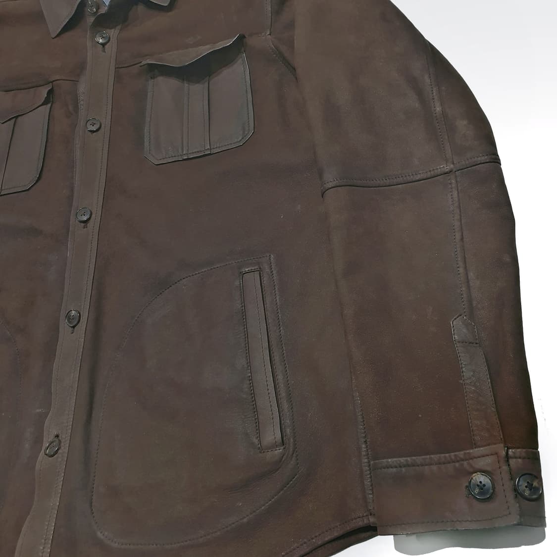 마시모두띠 양가죽 셔츠자켓 2xl (105-110) 상품이미지4