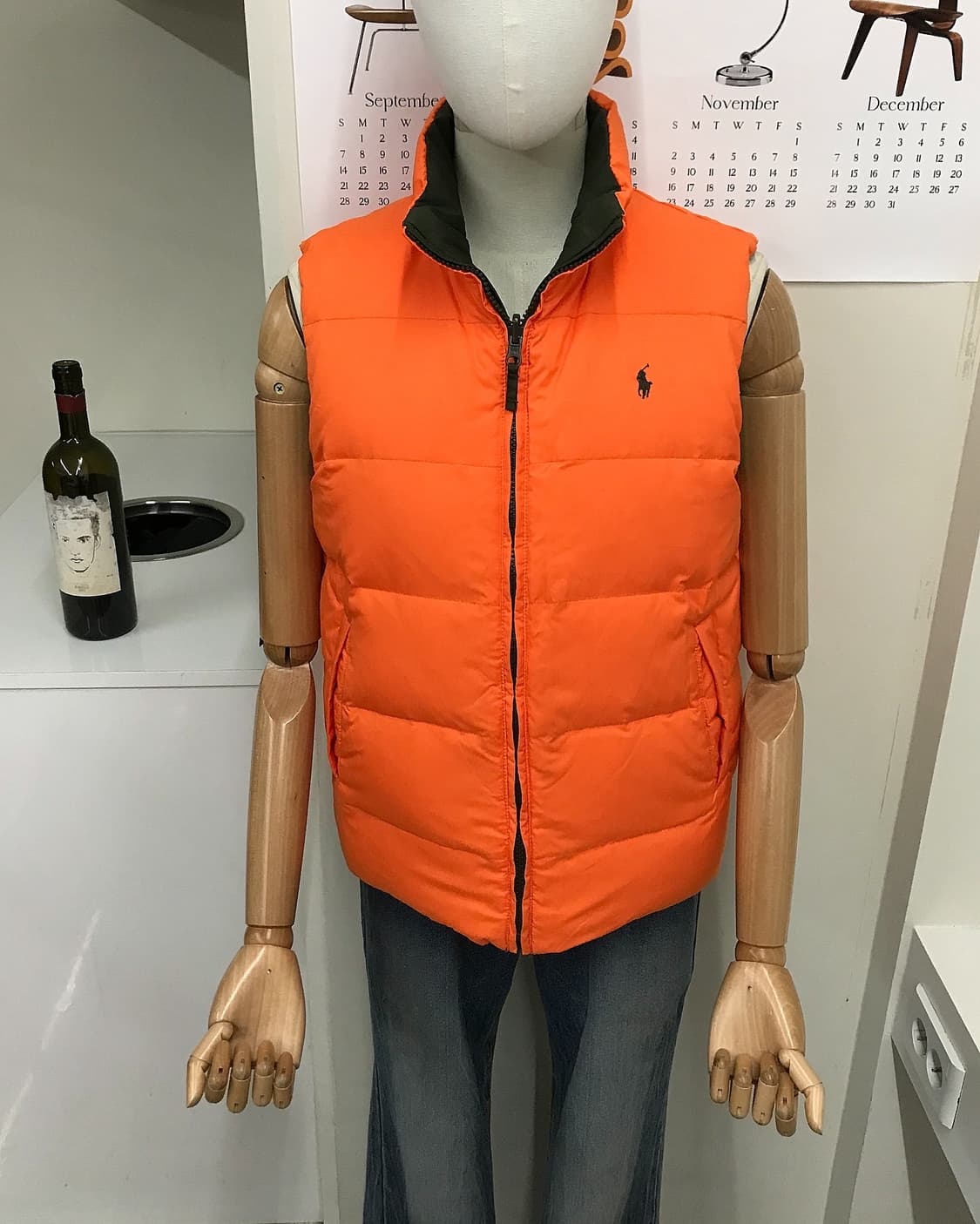 폴로 리버시블 양면 패딩 조끼 상품이미지9