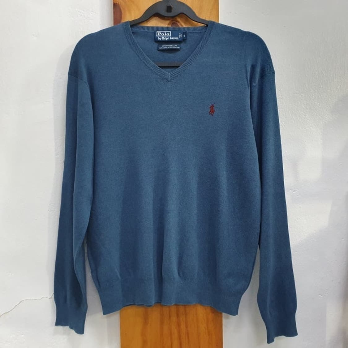 폴로 PIMA COTTON 브이넥 긴팔남자티(95) 상품이미지1