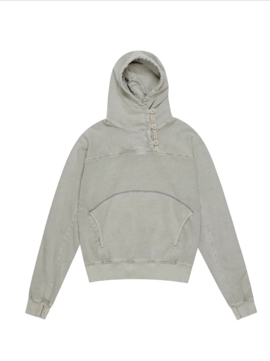 혜인서 버튼 후디 아이스블루 상품이미지2