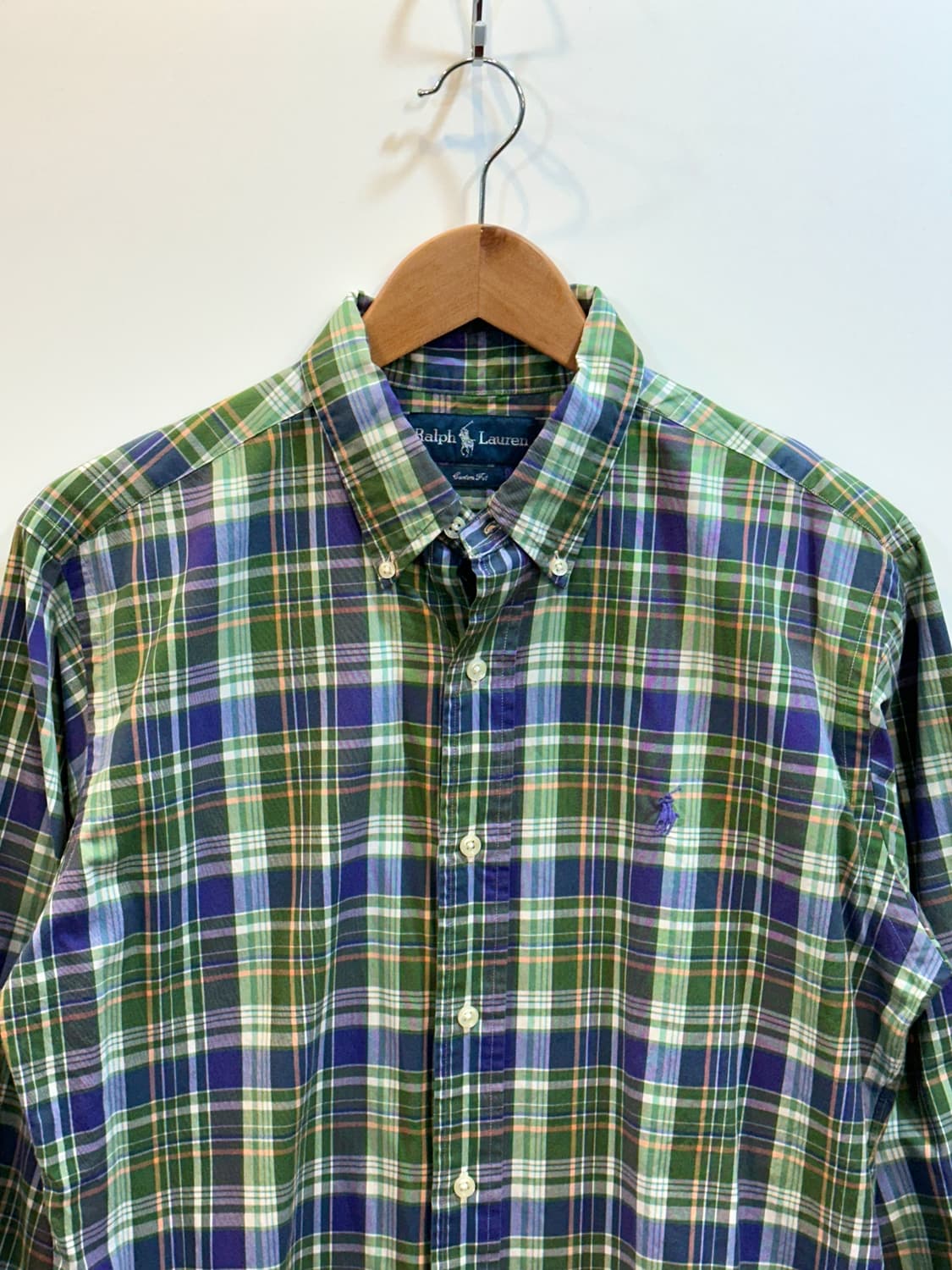  폴로 랄프로렌 버튼다운 체크 셔츠 M 상품이미지3