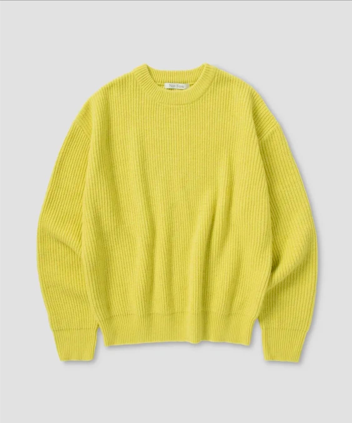 [L] 넌블랭크 램스울 스웨터 옐로우 상품이미지1
