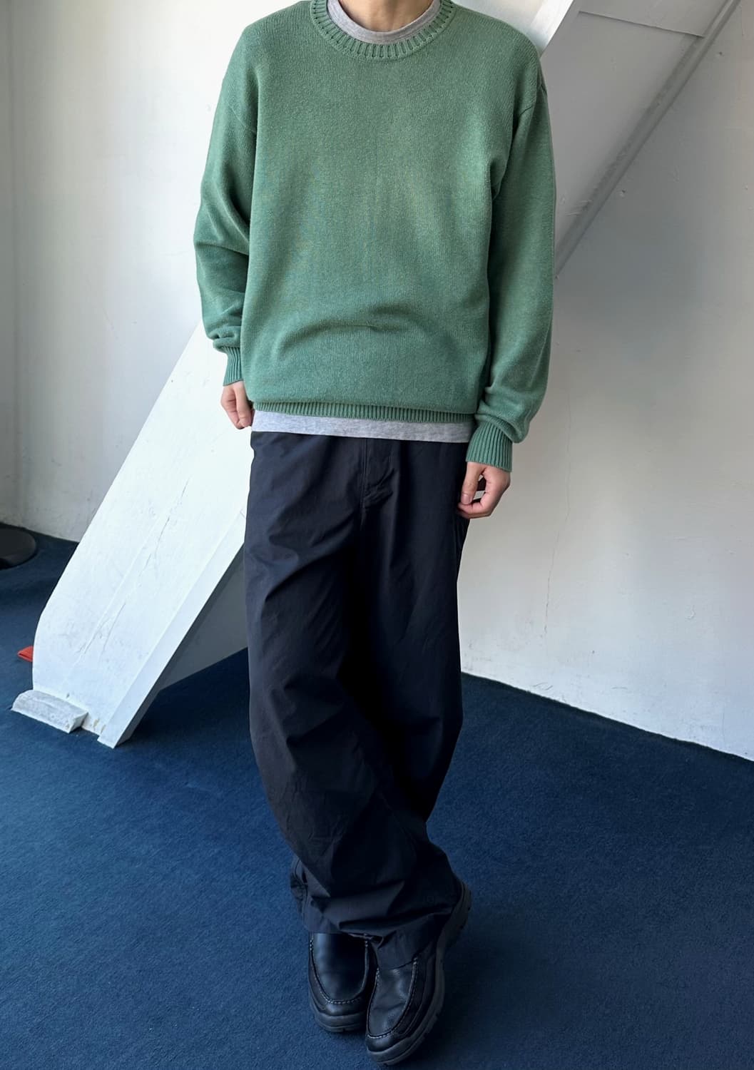 Cotton crewneck knit P/O 상품이미지4