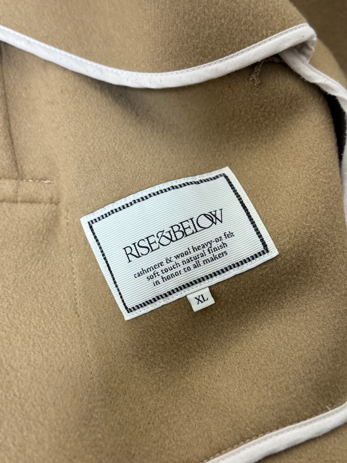 러이즈앤빌로우 발마칸 코트 / XL(105) / 카멜(베이지) 상품이미지5