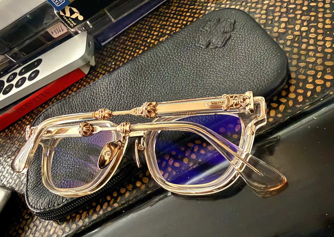 크롬하츠 덕버터 크리스탈/골드 안경 상품이미지8