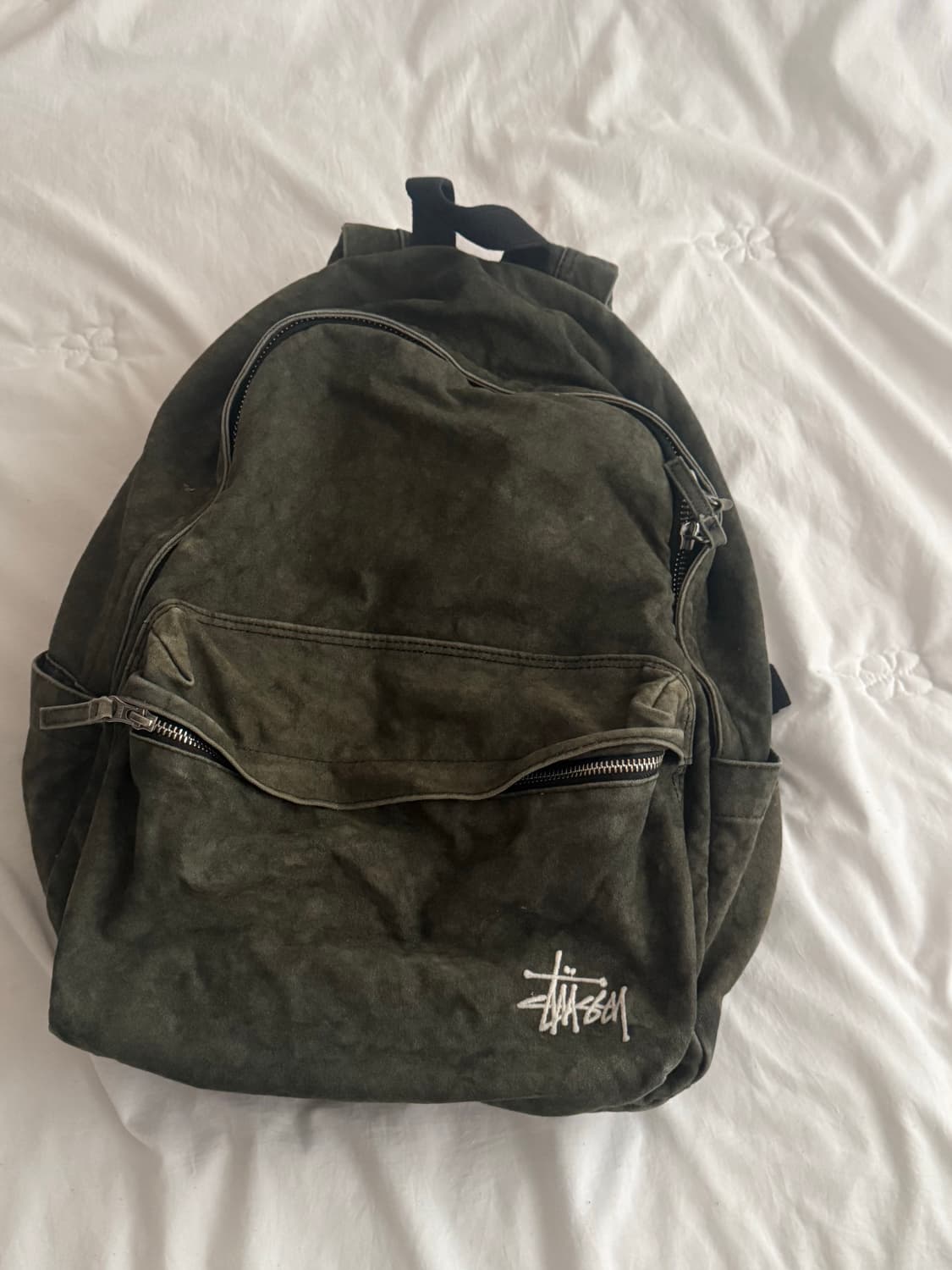 스투시 캔버스 백팩 워시드 블랙 상품이미지1