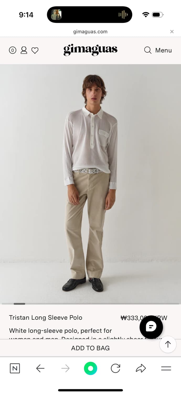 [gimaguas 기마구아스] Tristan 롱슬리브 폴로 셔츠 L 상품이미지4