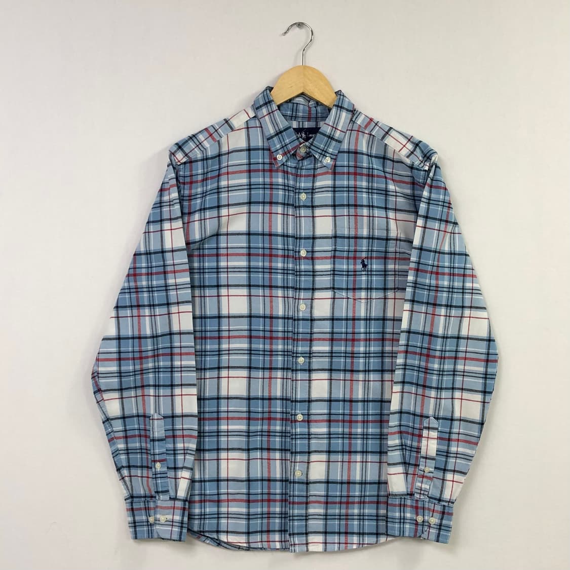 100 폴로 옥스포드 체크 셔츠 상품이미지2