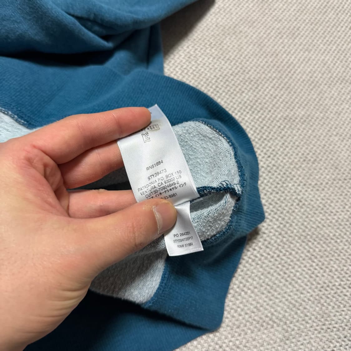 파타고니아 물고기 프린팅 맨투맨 상품이미지5