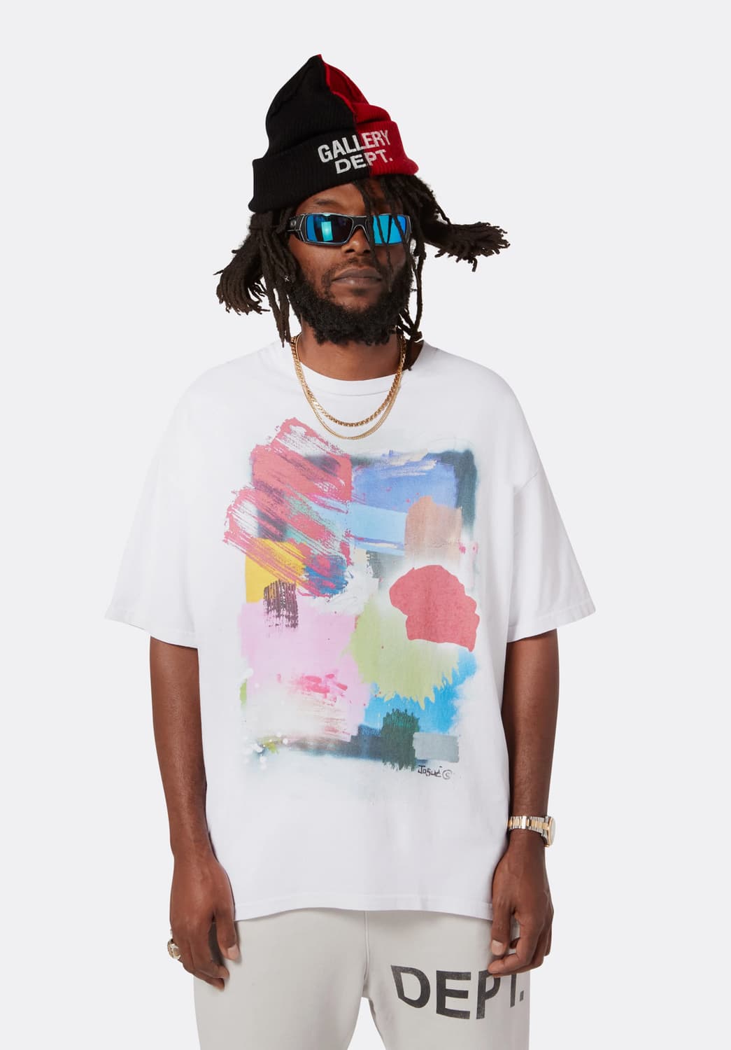 갤러리 디파트먼트 토팡가 캐시미어/울 비니 블랙/레드 상품이미지3