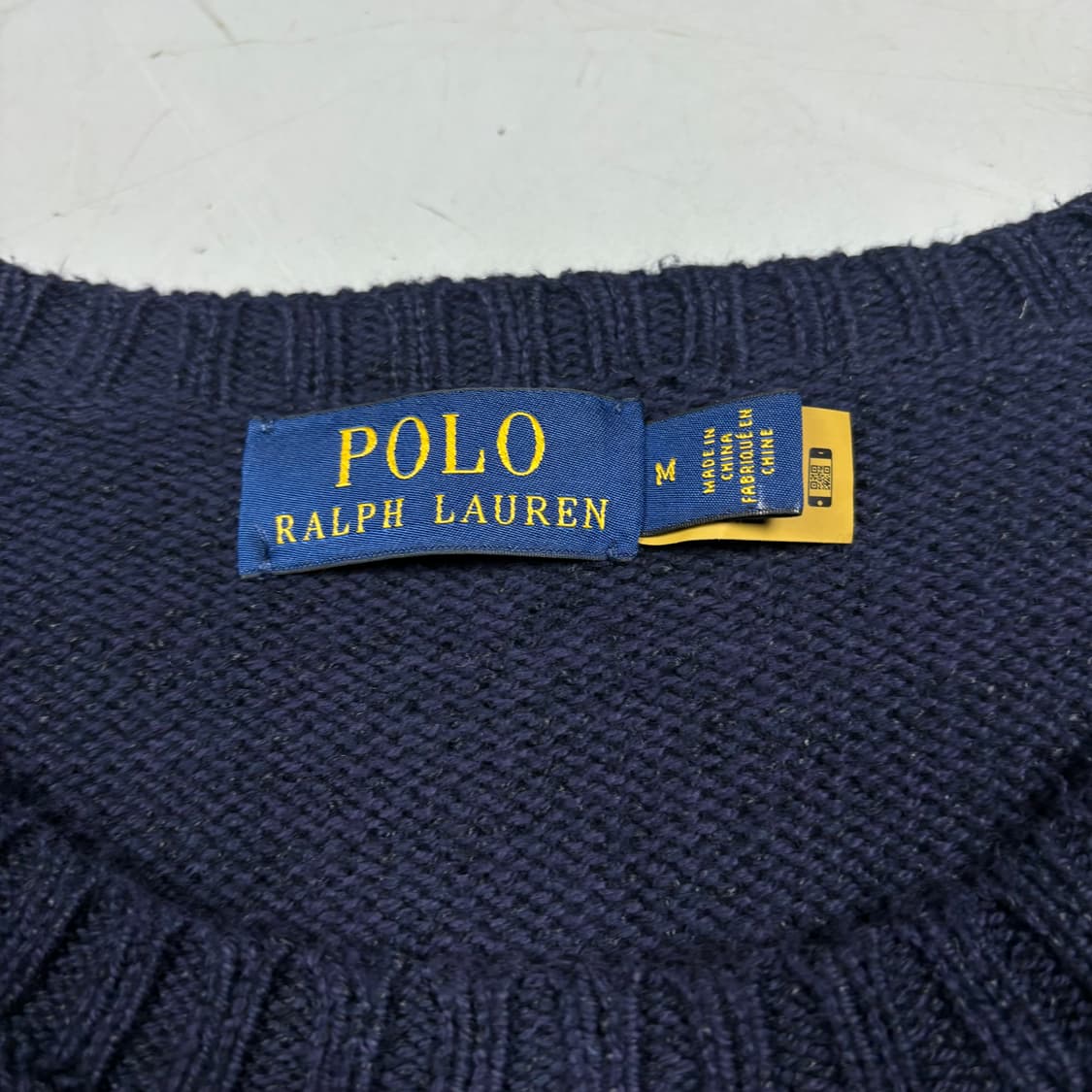 폴로 랄프로렌 qr신형 네이비컬러 빅 포니 베어 니트 상품이미지4