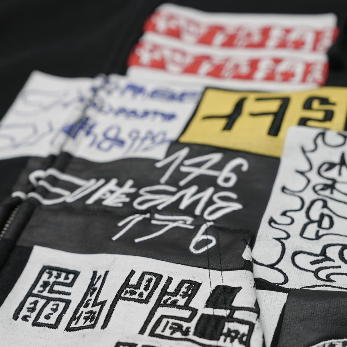 [XL] 슈프림 176 집업 후드 블랙 상품이미지3