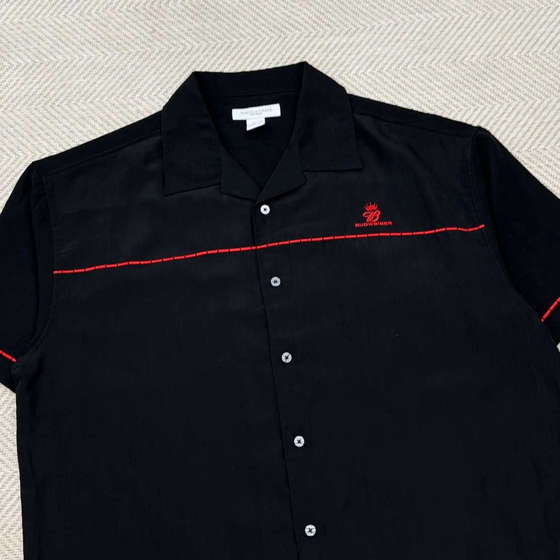 White & Graye 버드와이저 오픈카라 하프셔츠 r3753  상품이미지3