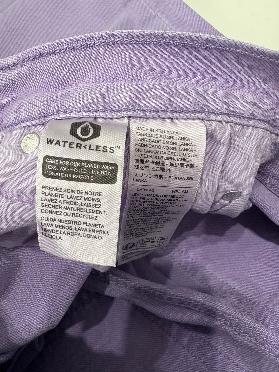 levis 501 lavender denim pants 28x28 상품이미지3