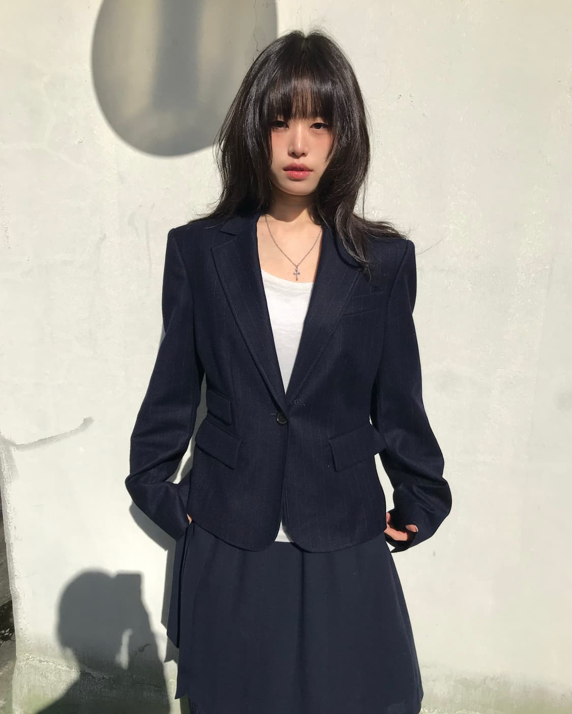 Aspesi 네이비 스트라이프 블레이저 상품이미지4