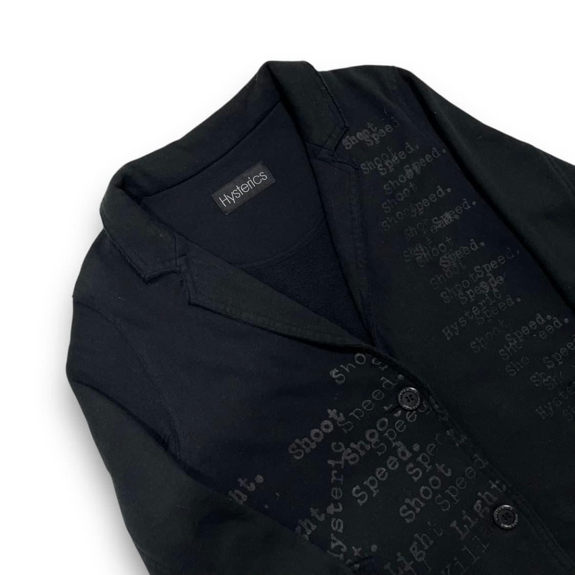 히스테릭 글래머 스펠아웃 레터링 아트 다크 블레이저 상품이미지2