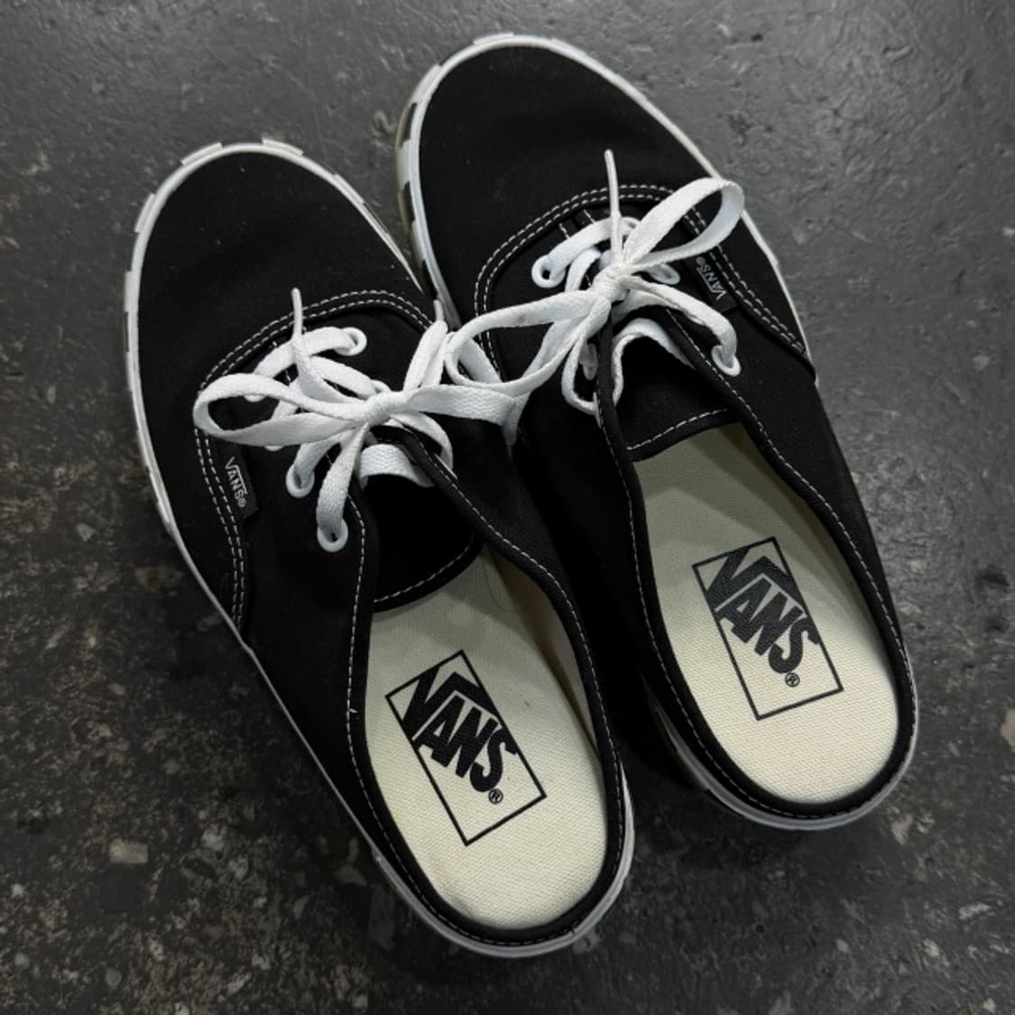 235 반스 어센틱 뮬 스탠딕 캔버스 체크 상품이미지2