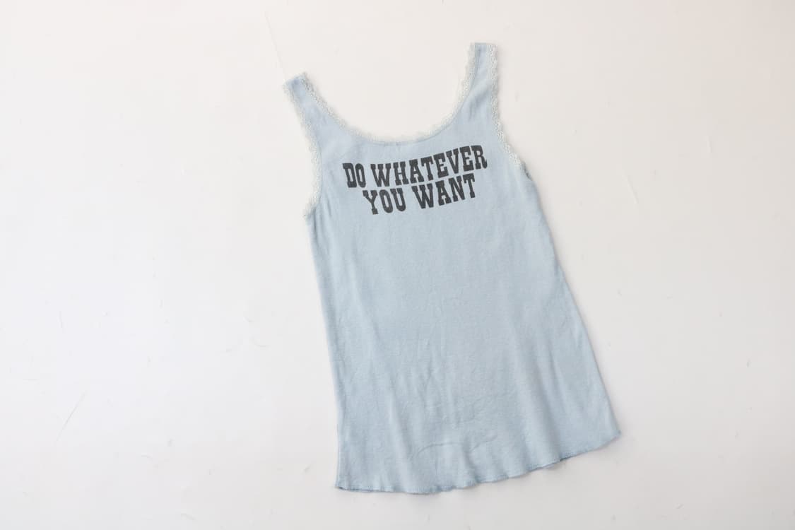 MOUSSY 마우시 빈티지 로즈 그래픽 레이스 트림 슬리브리스 (F) 상품이미지6