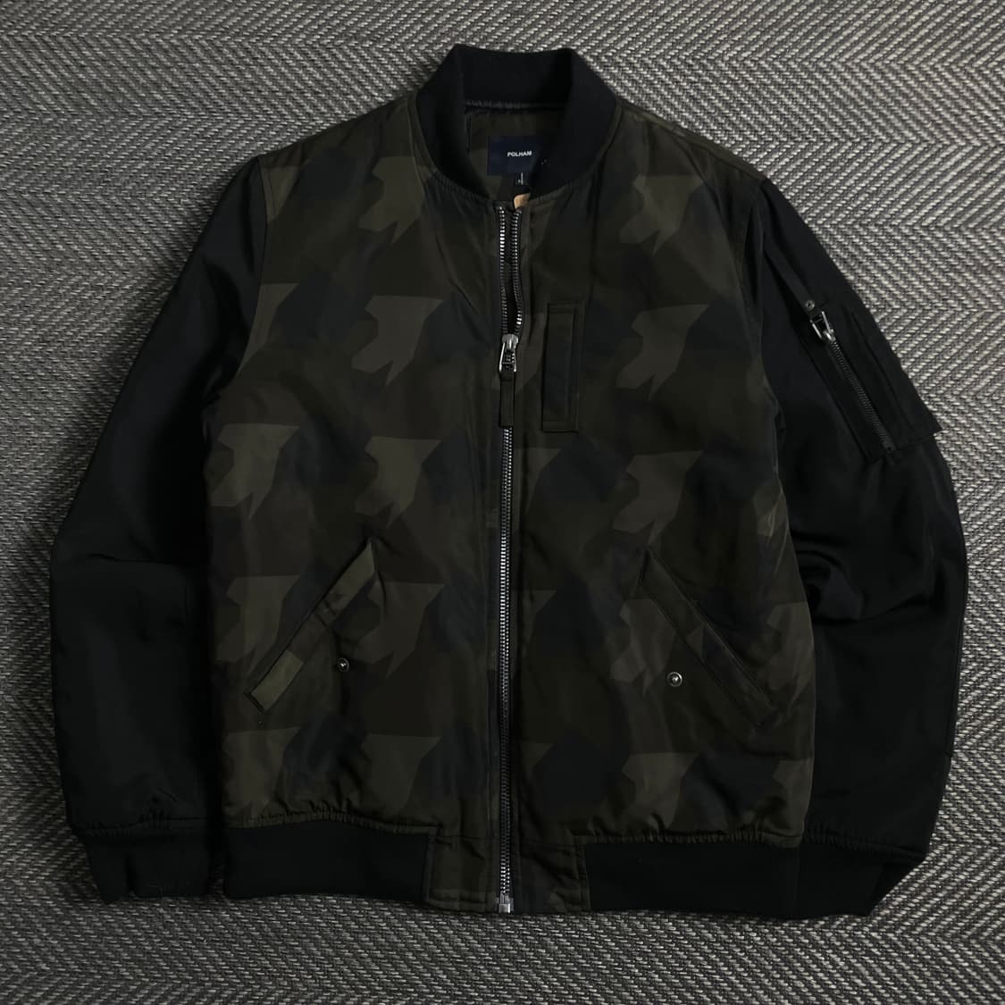 폴햄 퀄팅 누빔 카모 블루종 자켓y 4450 상품이미지2