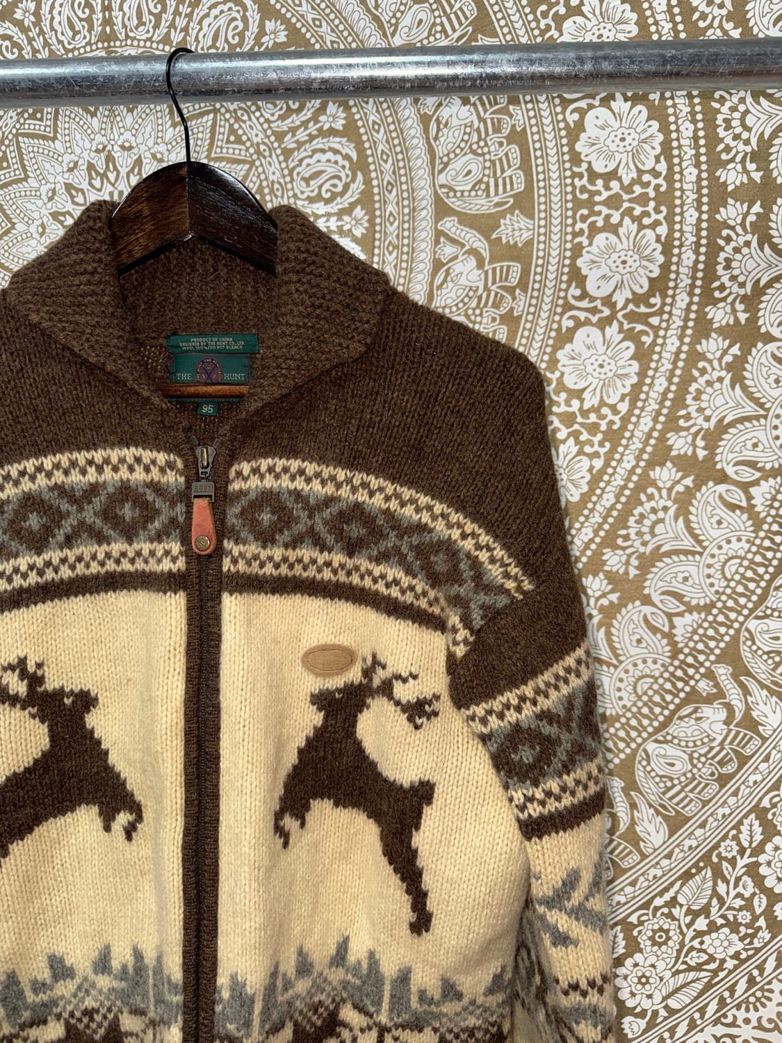 더헌트 코위찬 숄카라 니트집업 자켓  상품이미지4