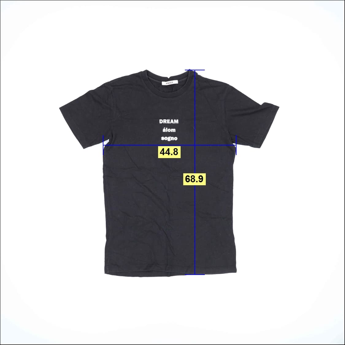 95 앤듀 여성 블랙 반팔티 0421H1 상품이미지5