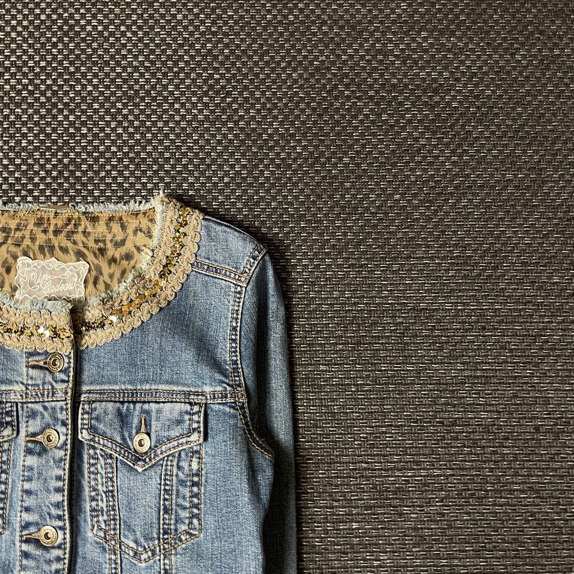 JPN 연청 골드 스팽글 데님 자켓 상품이미지3