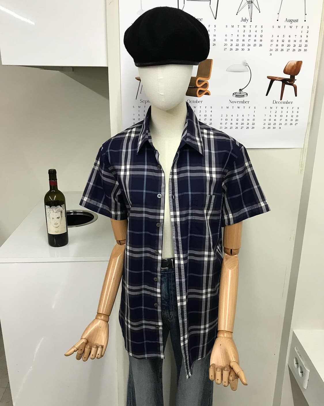버버리 체크 반팔 셔츠 상품이미지6
