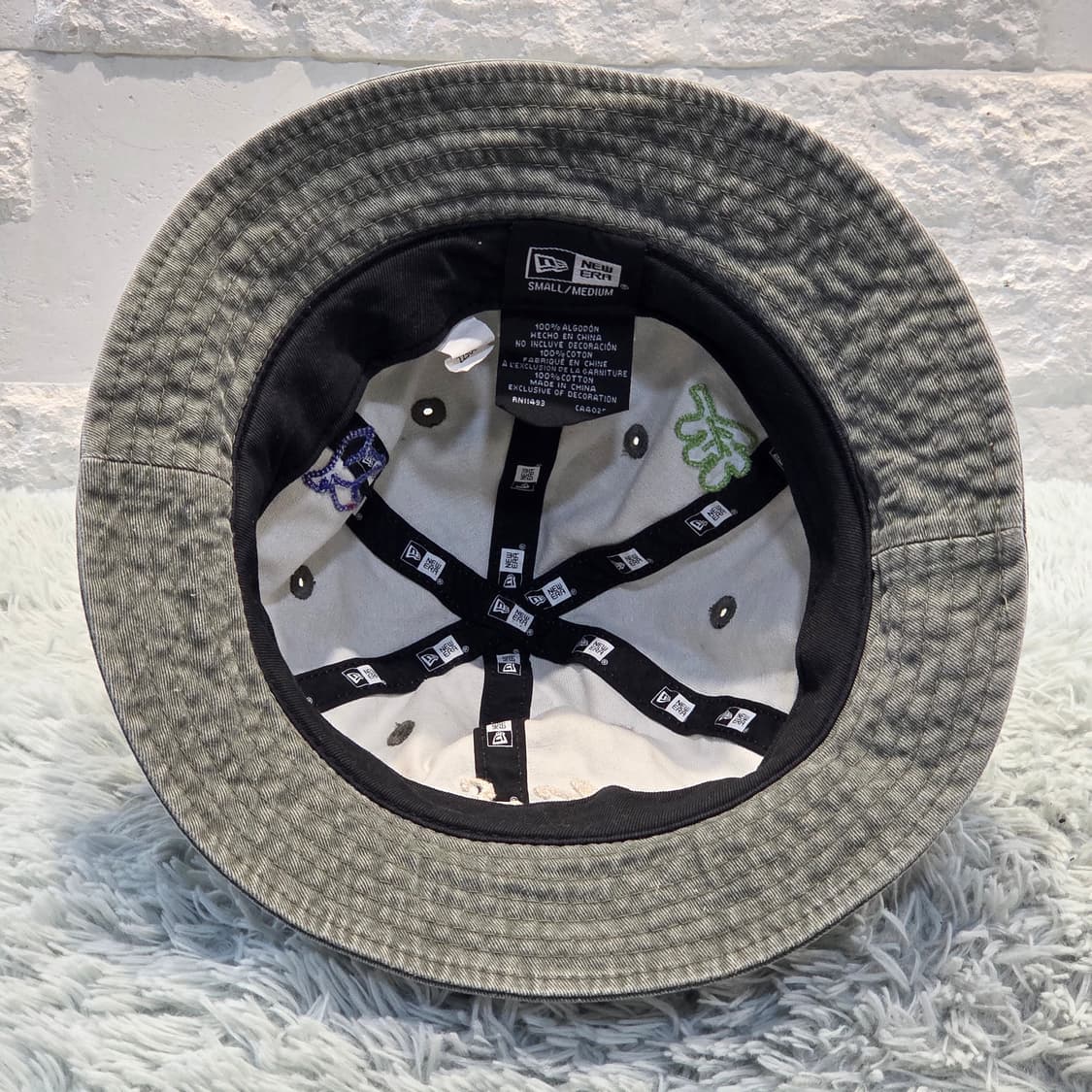 p9-1:뉴에라(New Era)버킷햇 그레이 데님 자수패치(약56-58) 상품이미지6