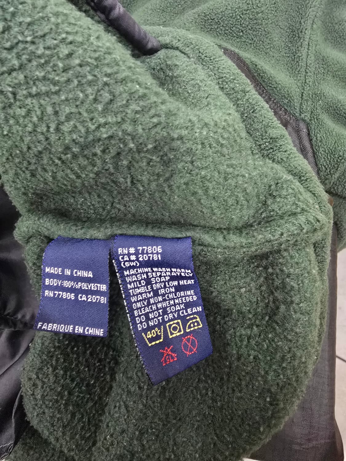 타미힐피거 후리스 아노락 그린xl 상품이미지8