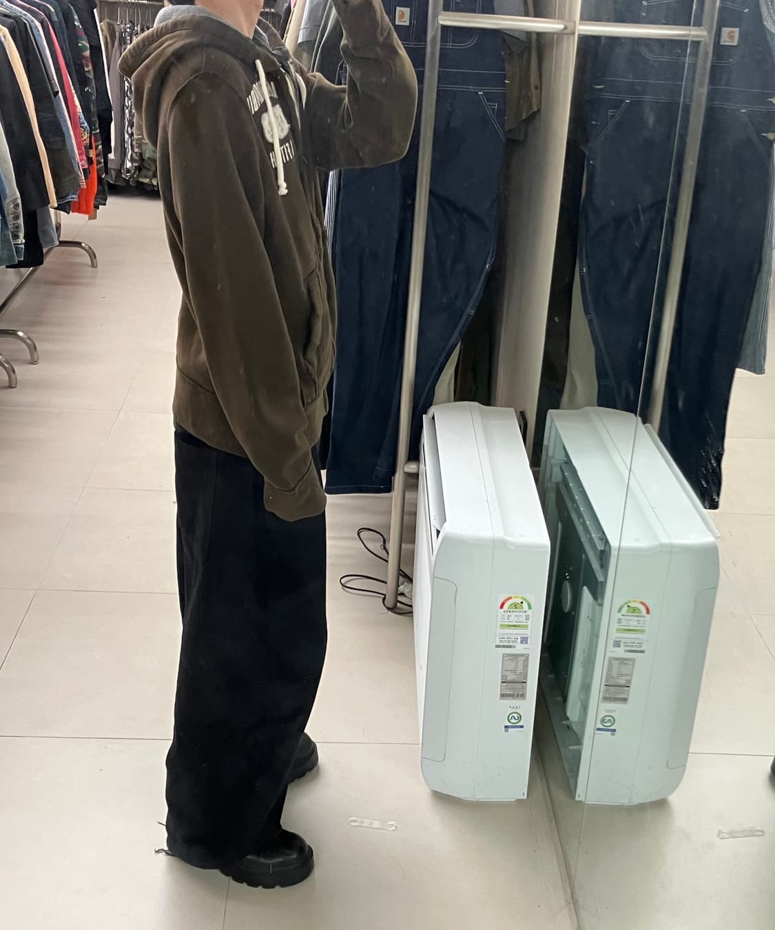 아베크롬비 브라운 후드집업 L 상품이미지7