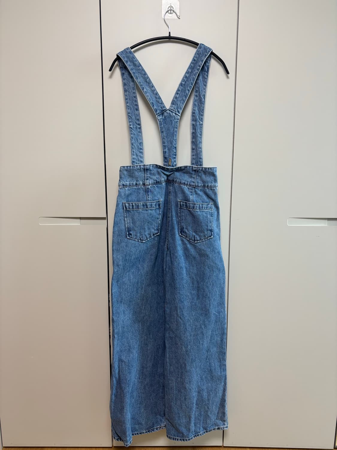 오브제 데님 멜빵 바지 상품이미지4