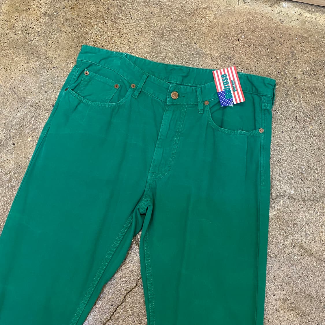 USA 미국 빈티지 폴로 그린 색상 바지 면바지 팬츠 상품이미지2