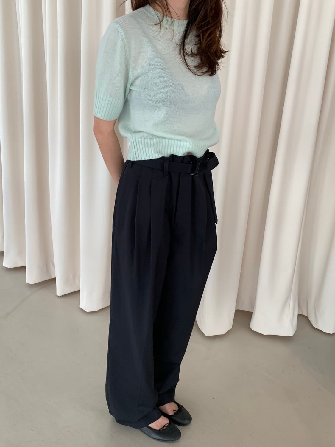 "Lemaire" two-tuck wide Slacks 상품이미지1