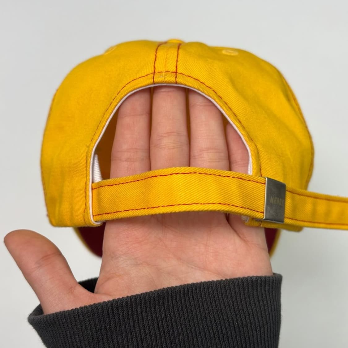 NERDY 자수 로고 볼캡 옐로우 상품이미지5
