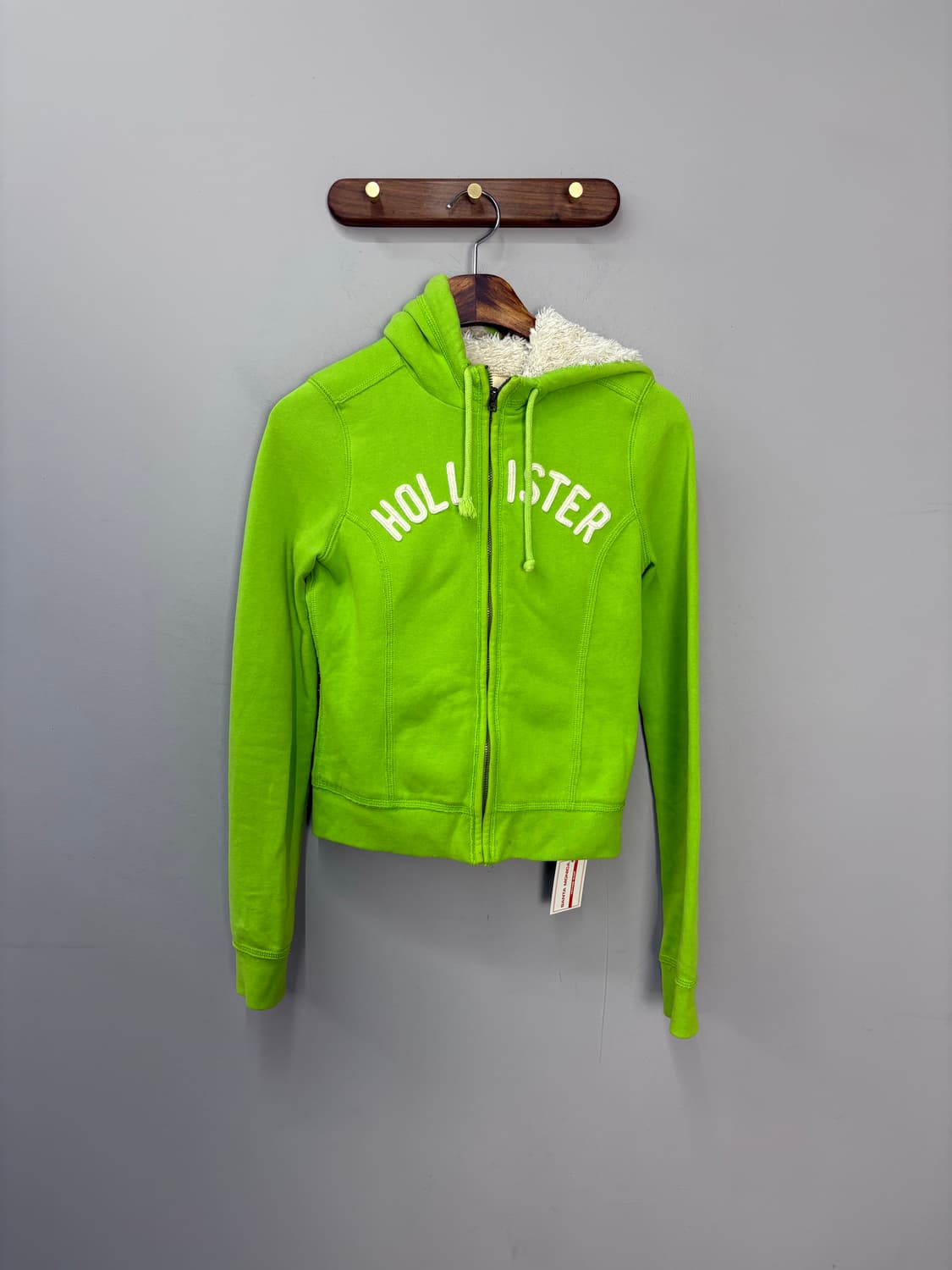 홀리스터 라임그린 울프죠 후드집업 A2903 상품이미지2