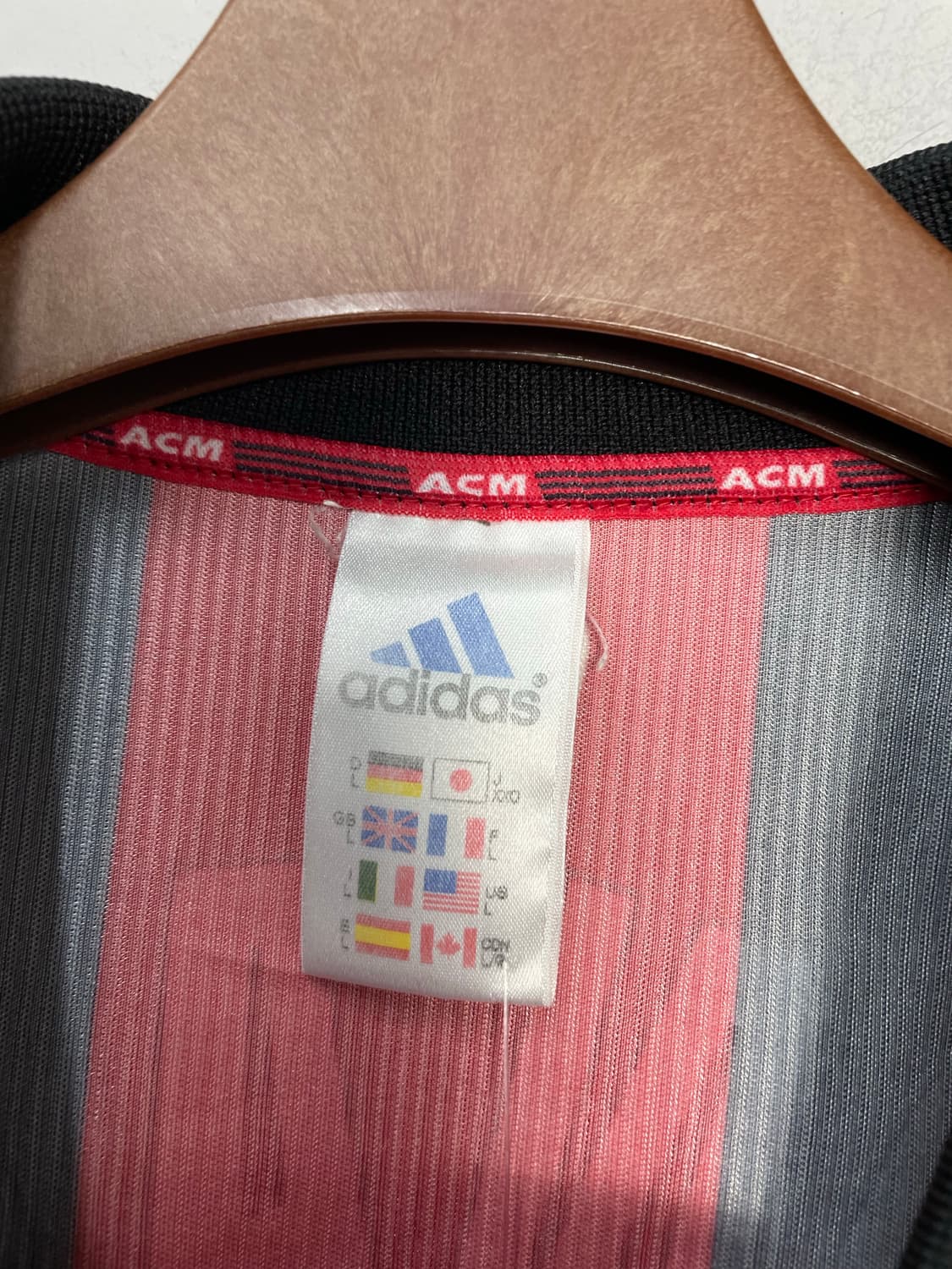 아디다스 98-99 AC밀란 레오나르두 아라우주 홈 반팔 유니폼H2238 상품이미지7