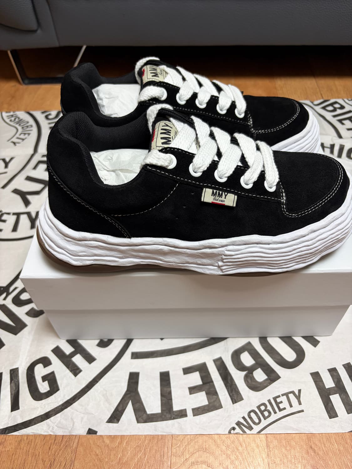 [43] 메종 미하라 야스히로 올리버 OG 솔 캔버스 블랙 상품이미지3