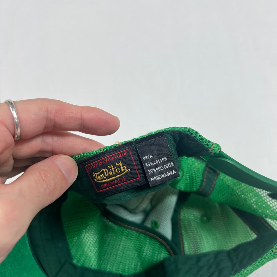 본더치 von dutch 패치 로고 메쉬 트러커 캡 모자 상품이미지7