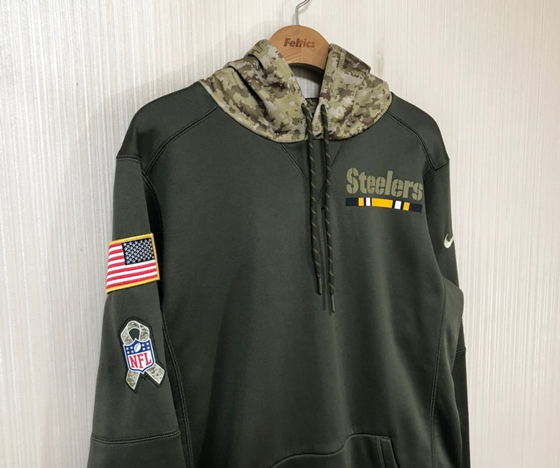 NFL 나이키 피츠버그스틸러스 어센틱 온필드 풀오버후디S(해외) 밀리터리 상품이미지4