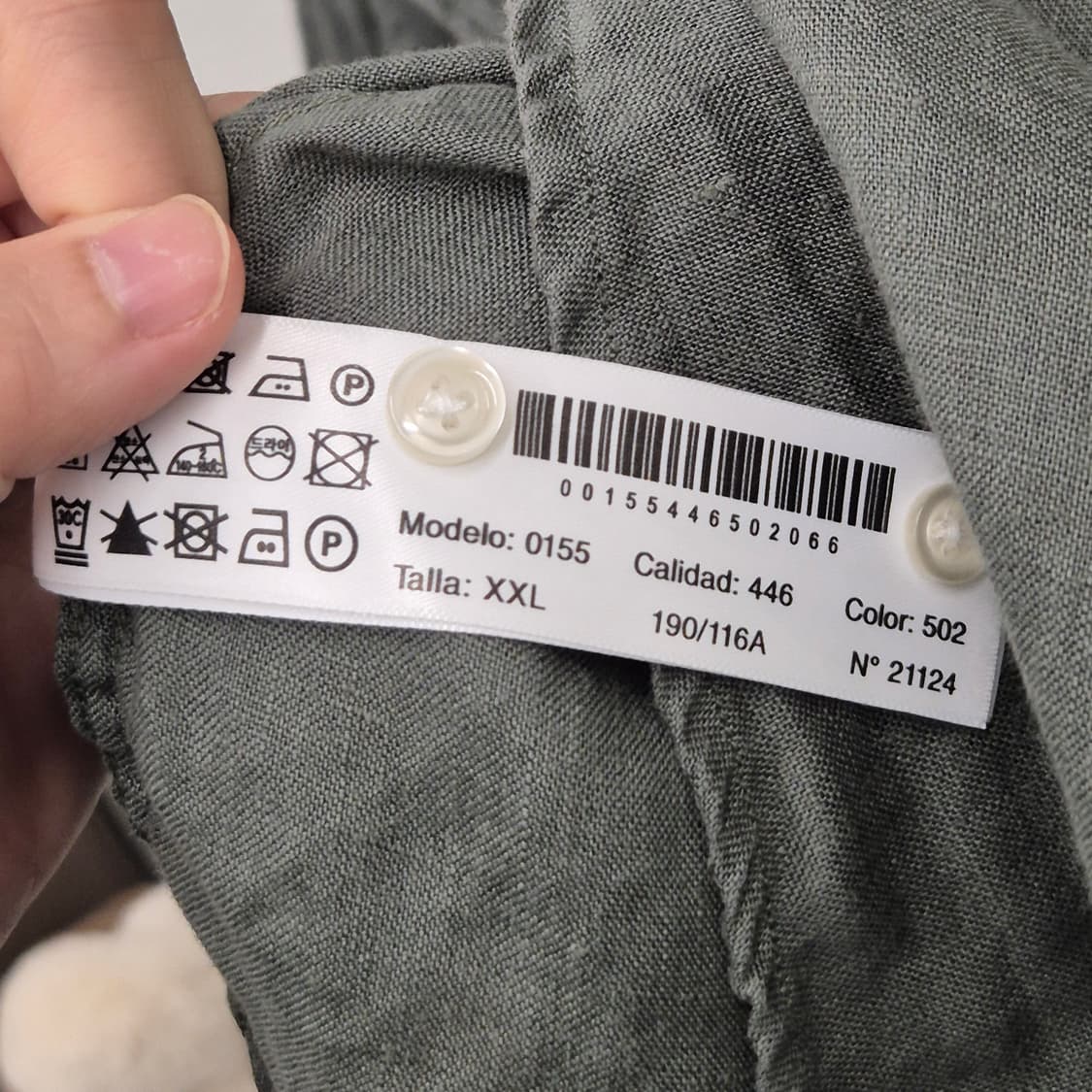 마시모두띠 린넨 셔츠 2XL 상품이미지7