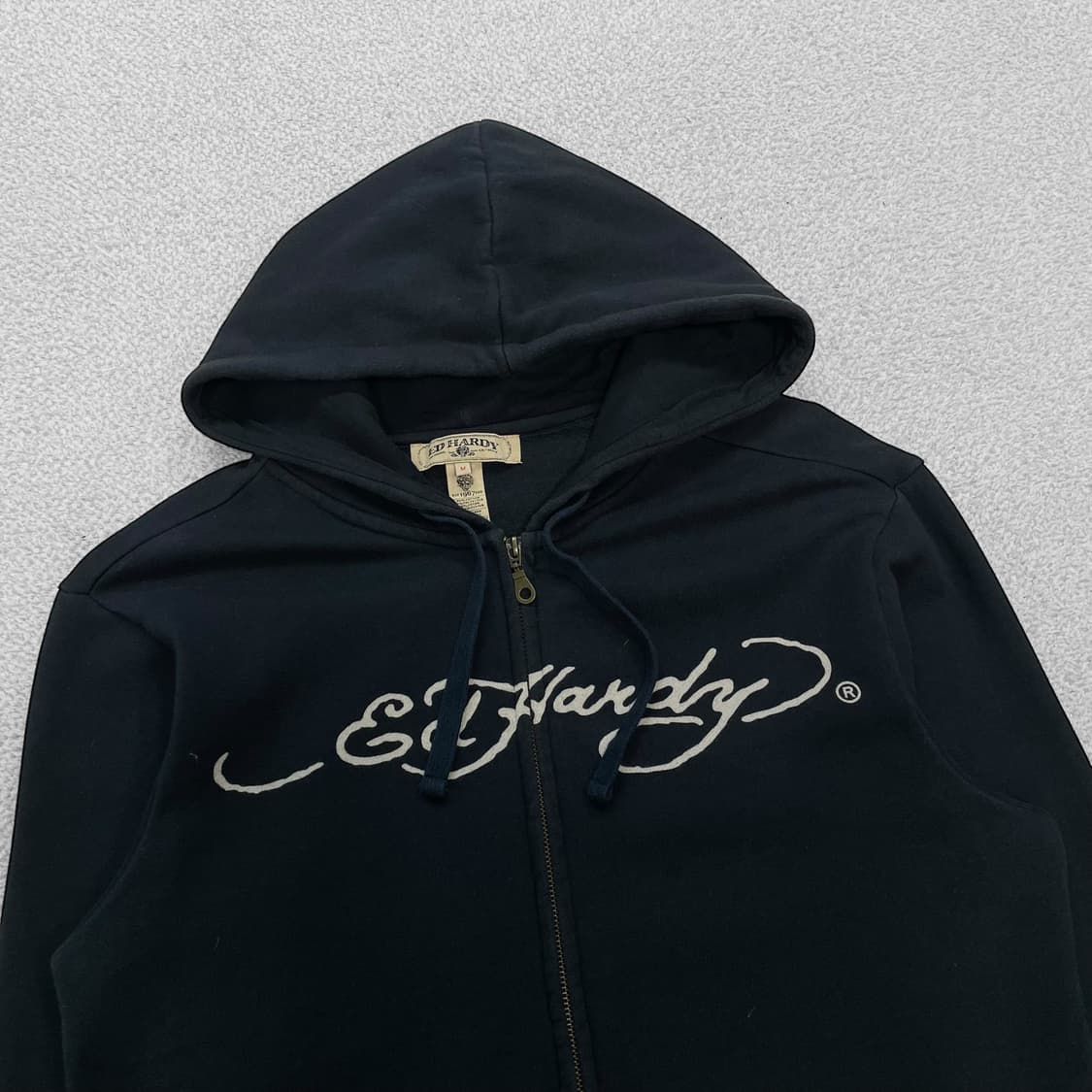 에드하디 Ed hardy 스컬 다이스 후드집업 블랙 상품이미지4