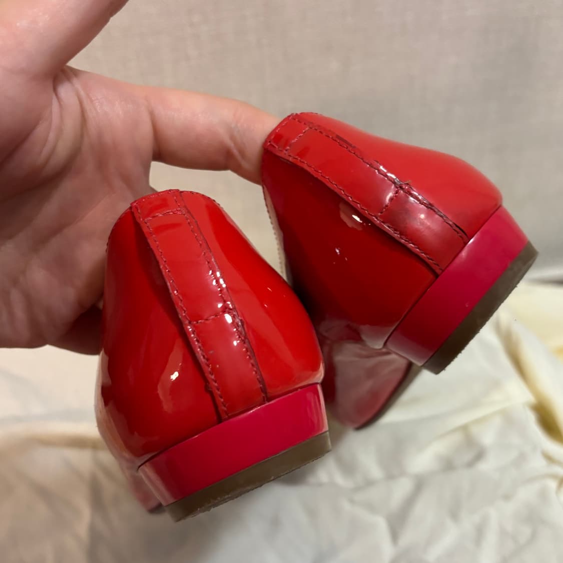 토리버치 레드 네이버 플랫슈즈 240-245 상품이미지6