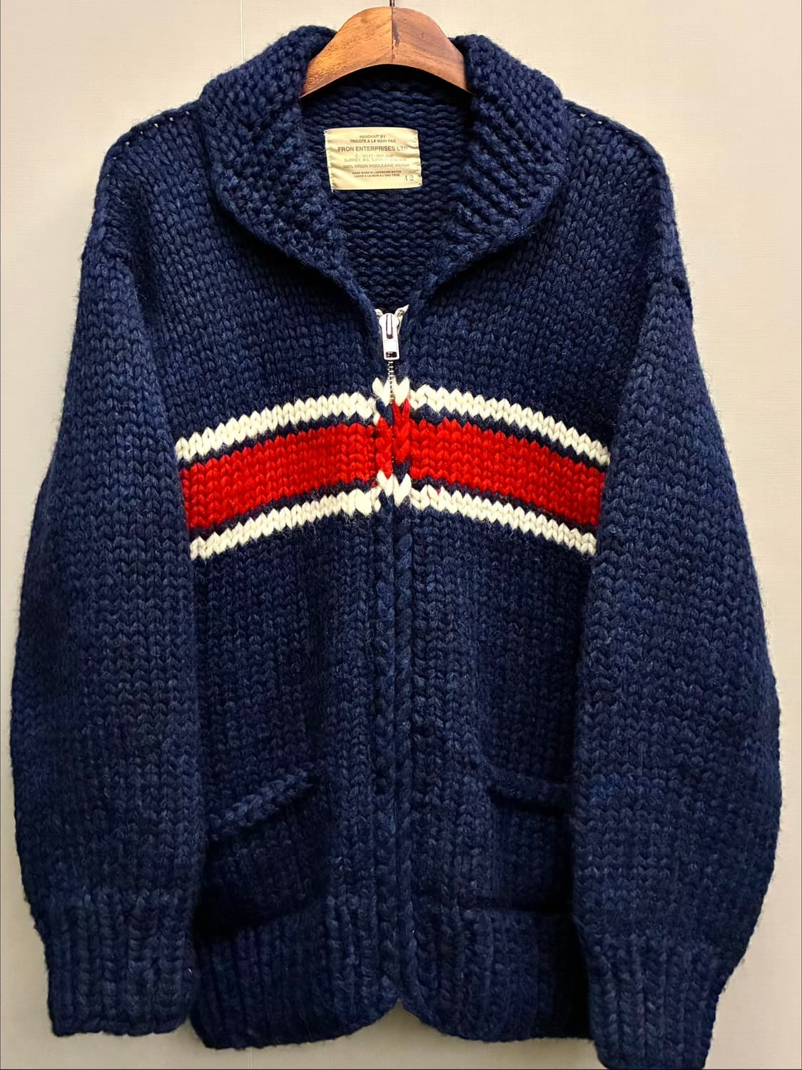 (42/L)CANADA 캐나다 프론 엔터프라이즈 코위찬 니트 가디건 상품이미지2