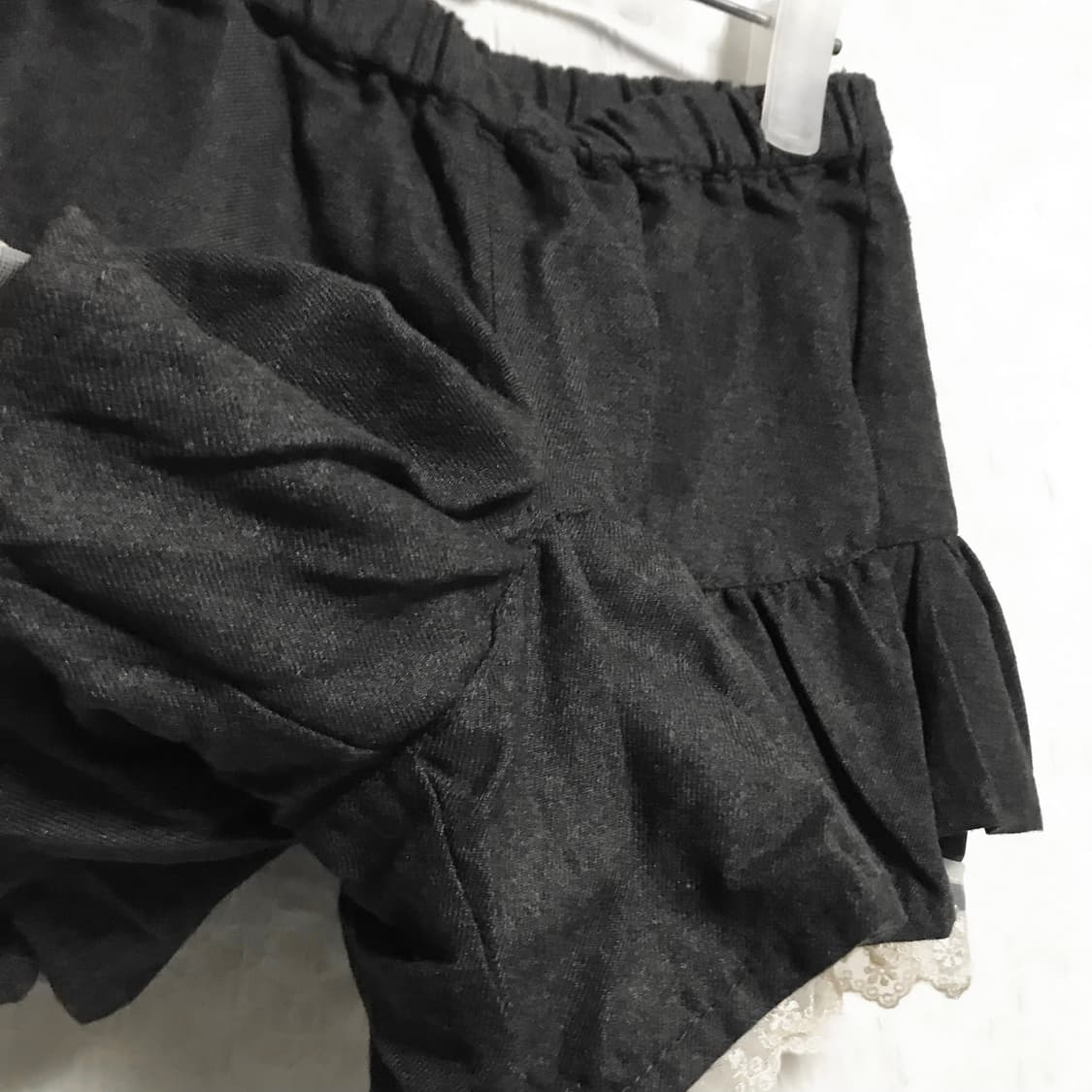 빈티지 니혼진 모리 레이스 프릴 큐롯 팬츠 반바지 상품이미지2