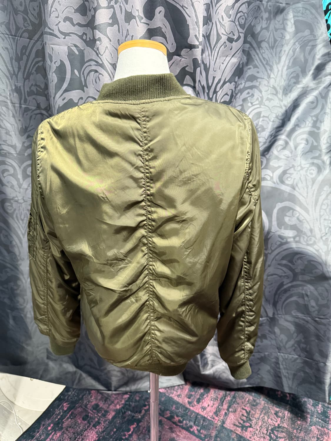 리버시블 양털 카키 항공자켓 상품이미지3